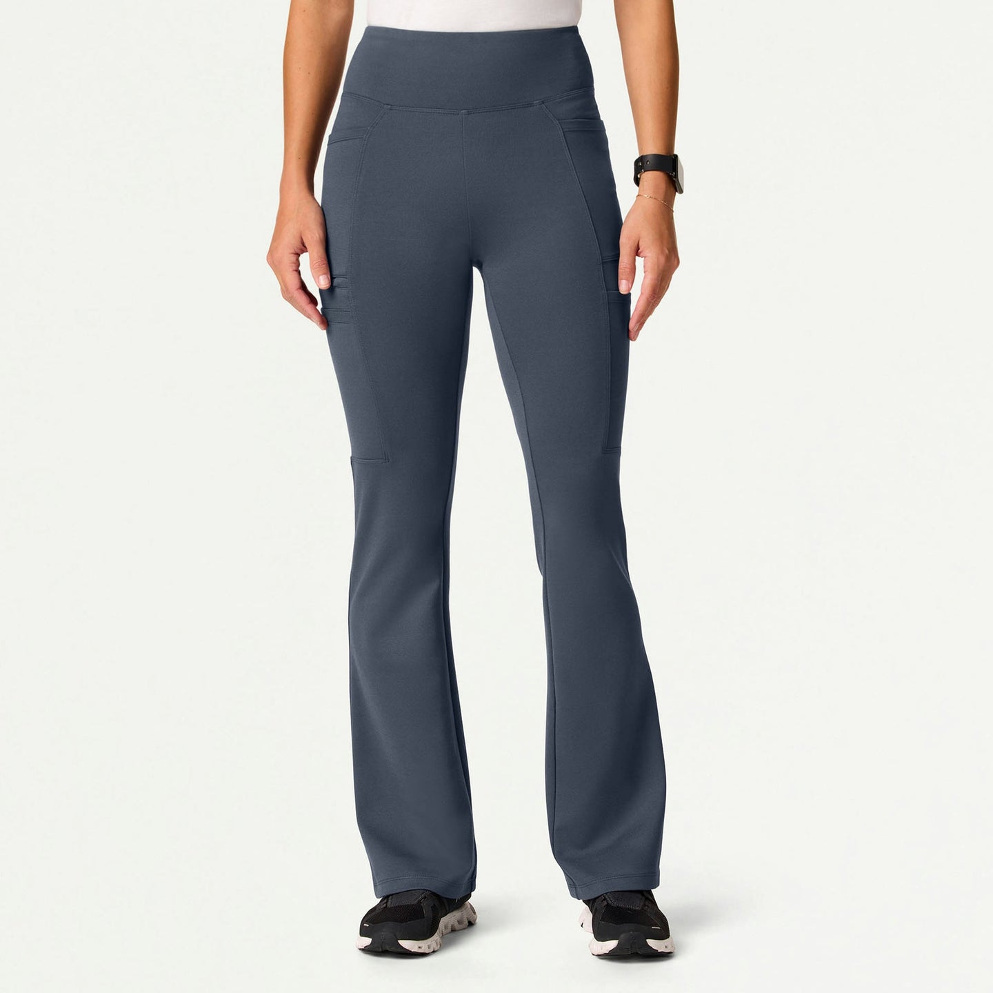 Women’s Ultra-Soft Yoga-Inspired Scrub Pants with Stretch Waistband and Tapered Leg