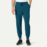 Men’s Classic Fit Utility Jogger Scrub Pants with 8 Pockets and Drawstring Waist