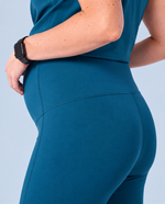 Maternity Scrub Legging Caribbean Blue