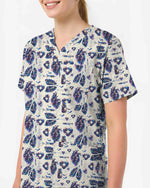 Celestial Heart & Lung Nursing Scrub Top - Scrubloop