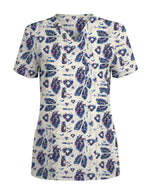 Celestial Heart & Lung Nursing Scrub Top - Scrubloop