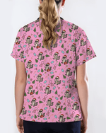 Christmas Raccoon Holiday Nursing Scrub Top - Scrubloop