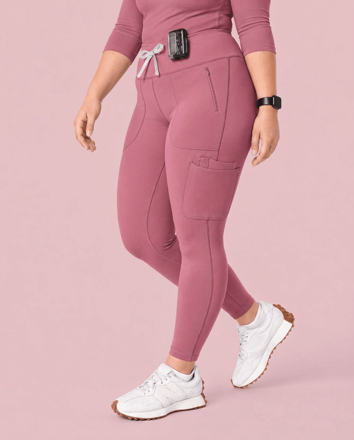 Curved High-Rise Scrub Legging Mauve