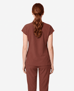 Curved V-neck Top Sienna - Scrubloop