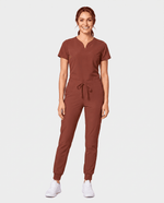 Curved V-neck Top Sienna - Scrubloop