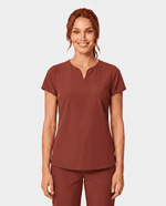 Curved V-neck Top Sienna - Scrubloop