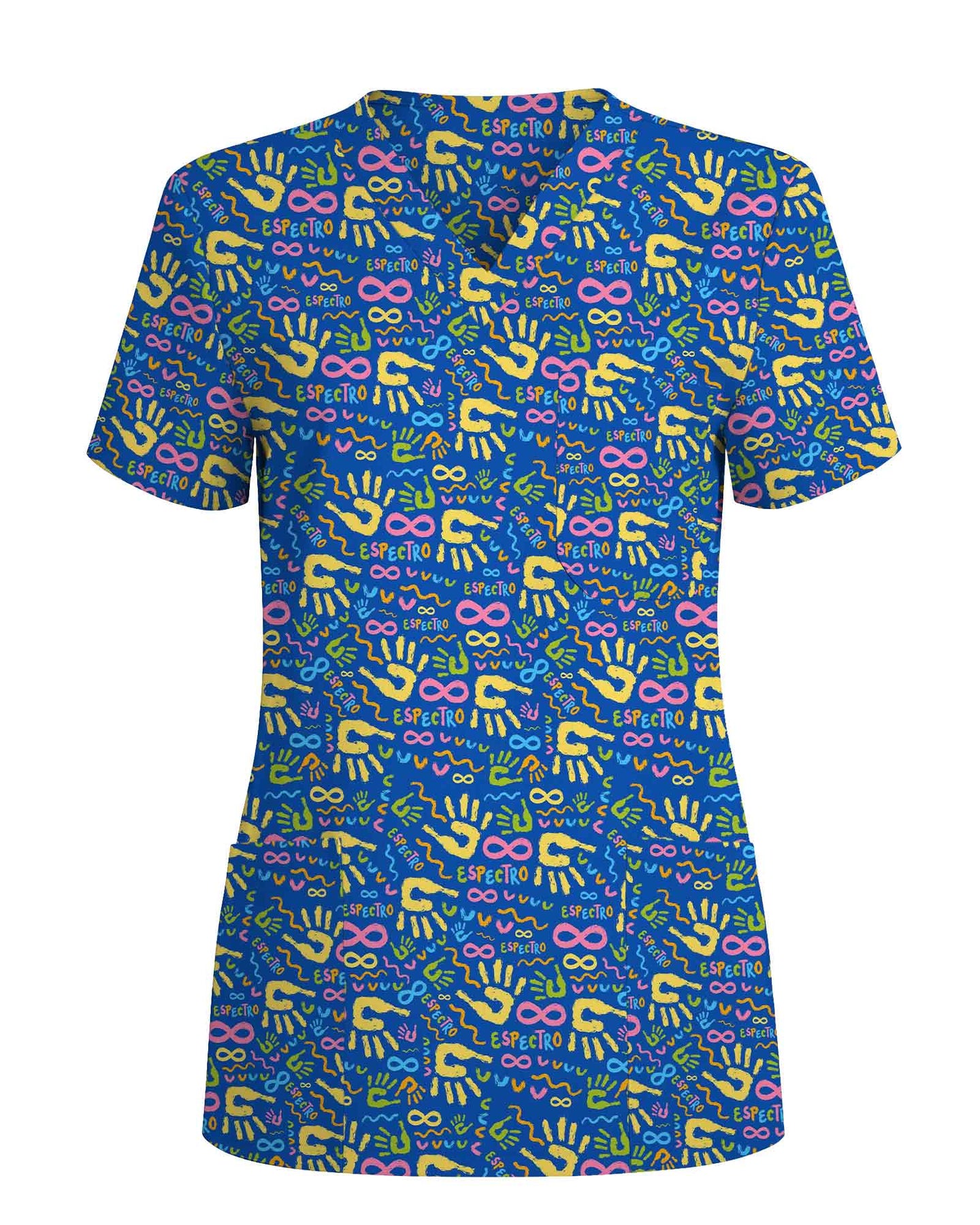 Cute Autism Awareness Medical Scrub Top - Scrubloop