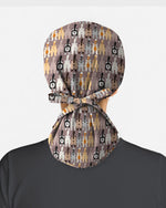 Cute Cartoon Cat Butt Repeat Pattern Scrub Cap - Scrubloop