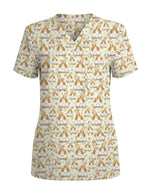 Cute Cats Butt Medical Scrub Top - Scrubloop