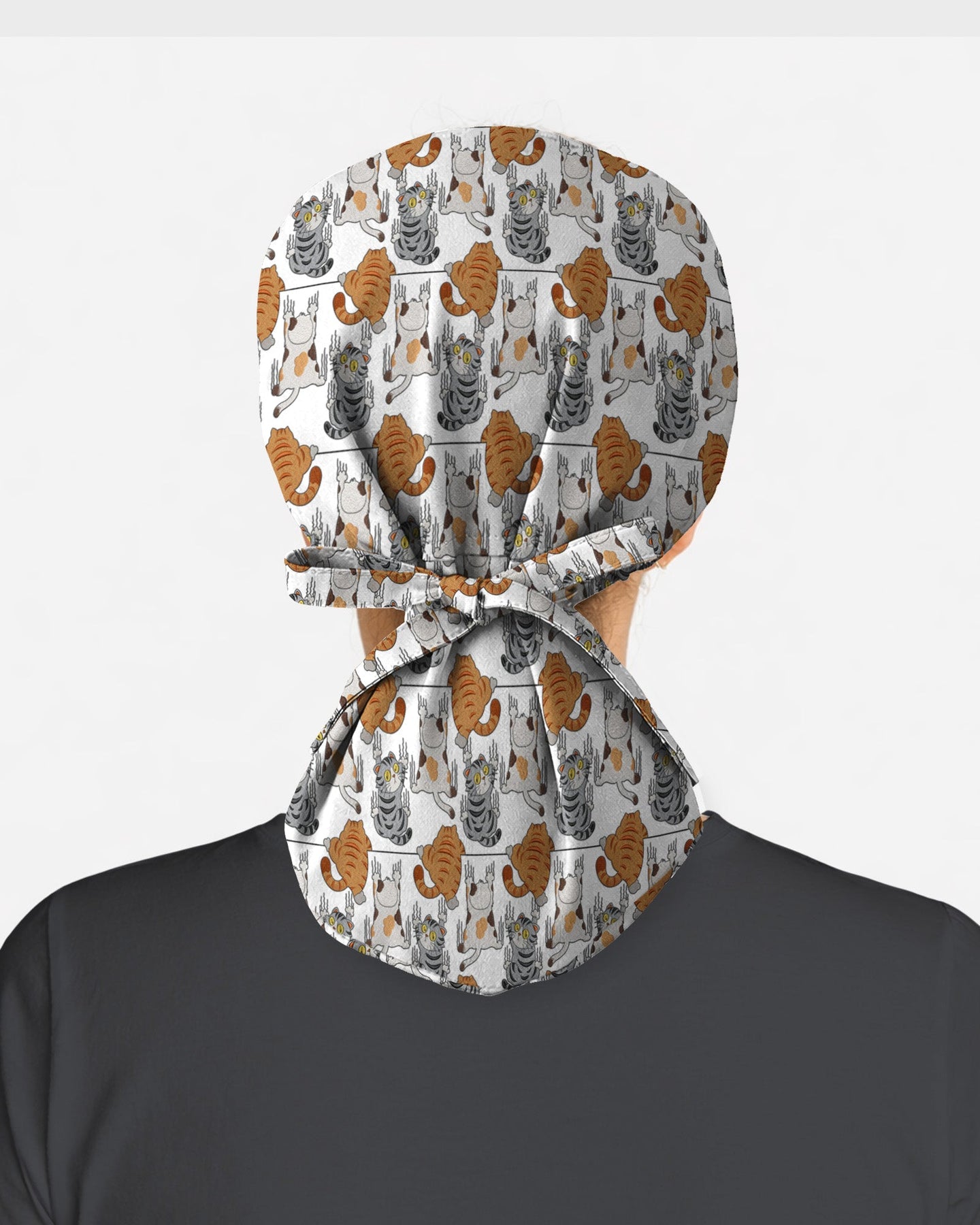 Cute Cats Playful Medical Icons Parade Scrub Cap - Scrubloop