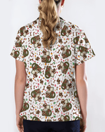 Cute Christmas Dog Medical Scrub Top - Scrubloop