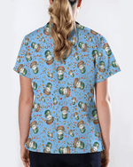 Cute Christmas Pill Capsule Nursing Scrub Top - Scrubloop