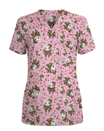 Cute Dental Christmas Scrub Top - Scrubloop