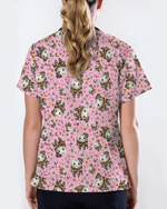 Cute Dental Christmas Scrub Top - Scrubloop