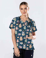 Cute Easter Bunny Egg Nurse Scrub Top - Scrubloop