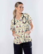 Cute Easter Duck Scrub Top - Scrubloop