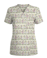 Cute Easter Goose Bunny Suit Nurse Scrub Top - Scrubloop