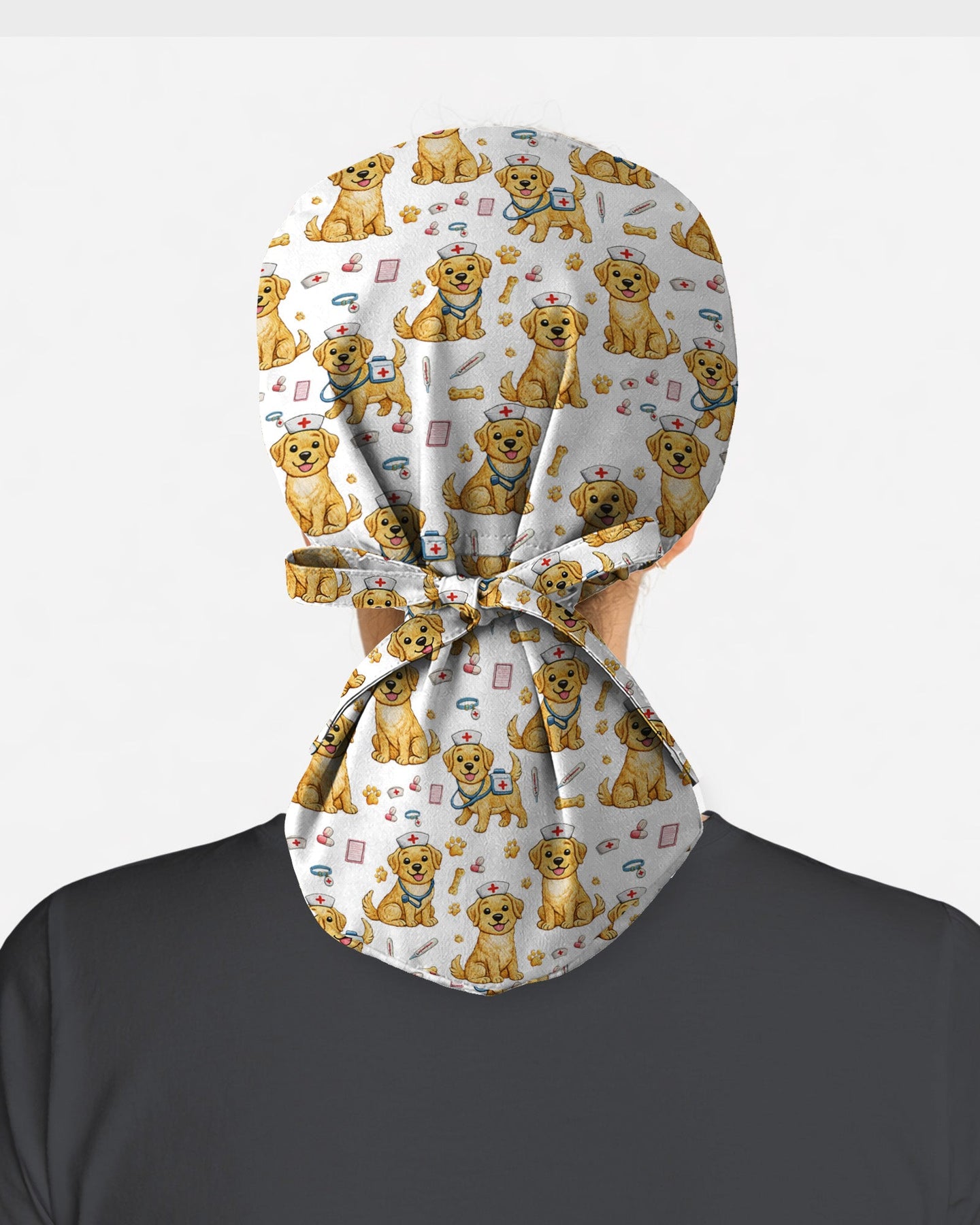 Cute Puppy Nurse Medical Scrub Cap - Scrubloop