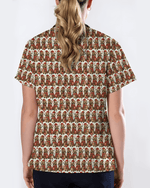 Cute Raccoon Christmas Medical Nurse Scrub Top - Scrubloop