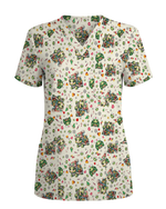 Cute Sea Turtle Nurse Christmas Scrub Top - Scrubloop