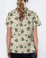 Cute Sea Turtle Nurse Christmas Scrub Top - Scrubloop