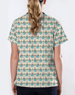 Cute Snowman Christmas Medical Nurse Scrub Top - Scrubloop