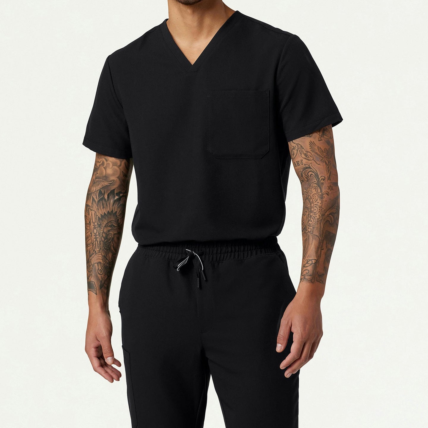 Men’s Classic Fit Everyday Scrub Top with 1 Chest Pocket