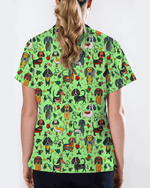 Dachshund Christmas Holiday Nursing Scrub Top - Scrubloop