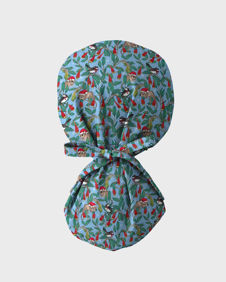 Festive Bushland Bloom Scrub Cap