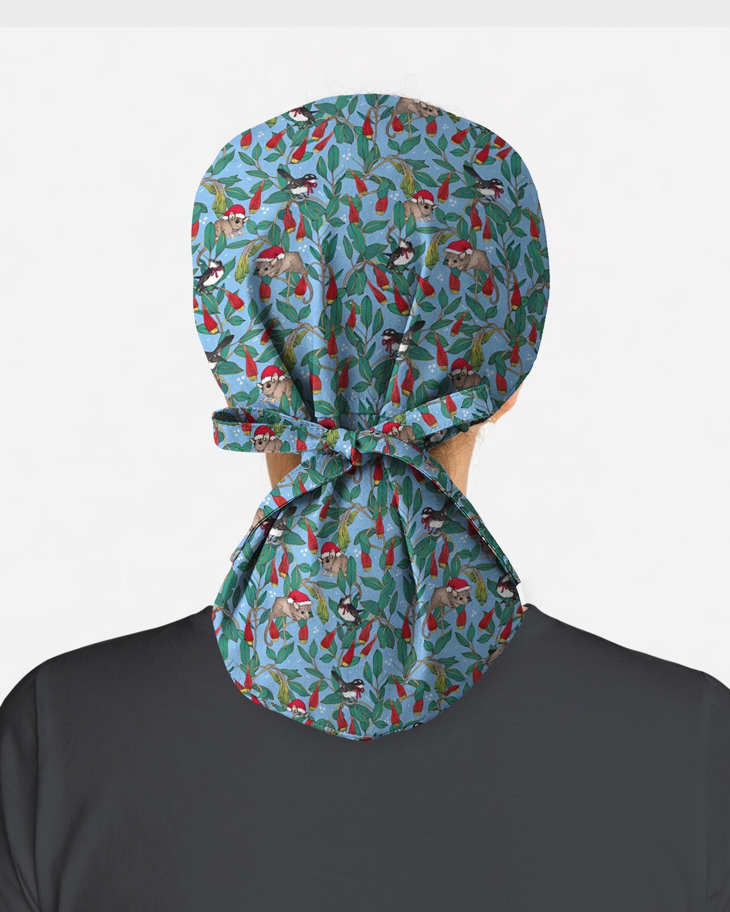 Festive Bushland Bloom Scrub Cap - Scrubloop
