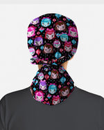 Festive Doll Faces Scrub Cap - Scrubloop