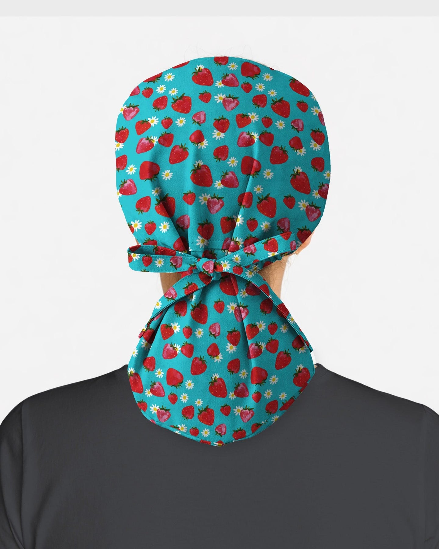Fresh Strawberry Meadow Scrub Cap - Scrubloop