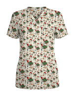 Funny Christmas Goose Holiday Nurse Scrub Top - Scrubloop