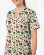Funny Christmas Goose Holiday Nurse Scrub Top - Scrubloop