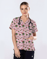 Funny Christmas Goose Holiday Nurse Scrub Top - Scrubloop