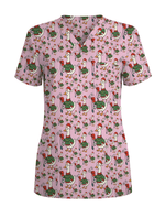 Funny Christmas Goose Holiday Nurse Scrub Top - Scrubloop