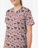 Funny Christmas Goose Holiday Nurse Scrub Top - Scrubloop
