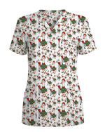 Funny Christmas Goose Holiday Nurse Scrub Top - Scrubloop