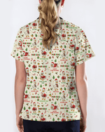 Funny Christmas Goose Pain Scale Nursing Scrub Top - Scrubloop