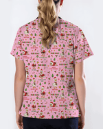 Funny Christmas Goose Pain Scale Nursing Scrub Top - Scrubloop
