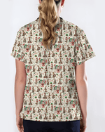 Funny Christmas Kangaroo Holiday Medical Scrub Top - Scrubloop