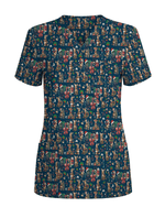 Funny Christmas Kangaroo Holiday Medical Scrub Top - Scrubloop
