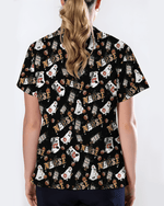 Funny Cute Halloween Ghost Medical Scrub Top - Scrubloop