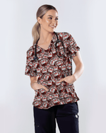 Funny Diet Coke IV Bag Nurse Scrub Top - Scrubloop