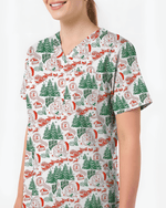 Funny Ho Ho Ho Babies Christmas Scrub Top - Scrubloop