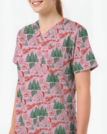 Funny Ho Ho Ho Babies Christmas Scrub Top - Scrubloop