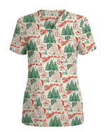 Funny Ho Ho Ho Babies Christmas Scrub Top - Scrubloop