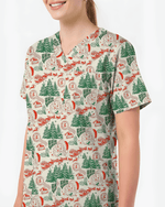Funny Ho Ho Ho Babies Christmas Scrub Top - Scrubloop