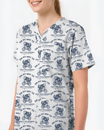 Funny Opossum Pediatric Nurse Scrub Top - Scrubloop