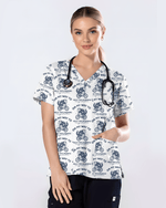 Funny Opossum Pediatric Nurse Scrub Top - Scrubloop